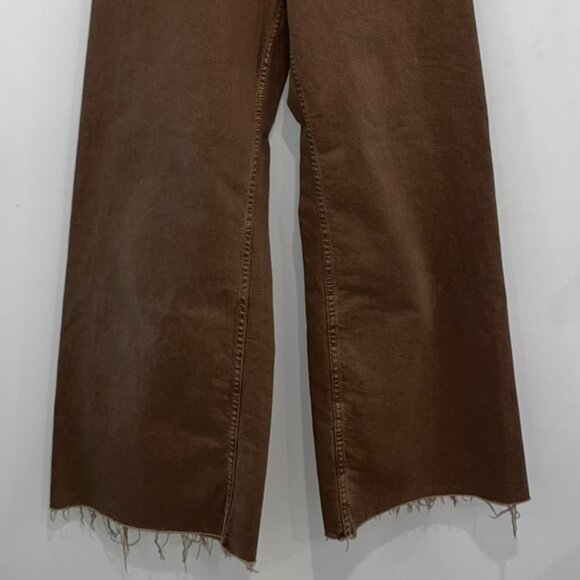 ZARA Brown Wide Leg Jeans - Picture 2 of 2